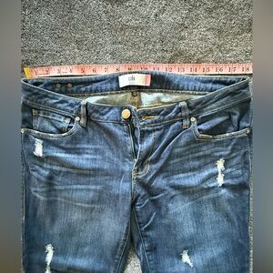 CAbi Blue Distressed Boyfriend Jeans